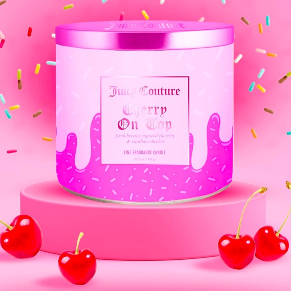 CHERRY ON TOP 3 WICK CANDLE